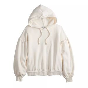 Nine West Pleat-Sleeve Sweatshirt Hoodie